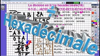 Tuto 38Systèmes de numérationdivision hexadécimaleالعمليات الحسابيةالقسمة في القاعدة الست عشرية [upl. by Anatol]