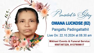 OMANA LUCKOSE 82  PANGODU PADINJATTATHIL  KRIPA BEATS LIVE MEDIA [upl. by Enehpets]