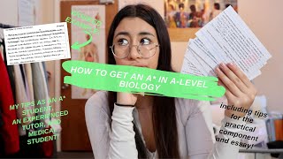 GETTING AN A IN ALEVEL BIOLOGY how to learnrevise exam technique and practicals [upl. by Aminta]