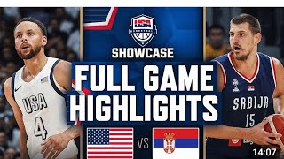 USA VS SERBIA FULL GAME HIGHLIGHTS OLYMPICS MENS BASKETBALL [upl. by Esylle]