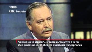 Jacques Parizeau à Toronto [upl. by Ahsetel]