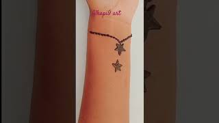 Star bracelet mehndi design ⭐⭐alkapi9art mehndi shortvideo shorts [upl. by Zetram682]