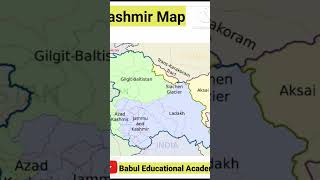 Pakistan map KashmirIndia occoupied kashmirKashmir mapKashmir areamap of the worldmap Knowladge [upl. by Cole]