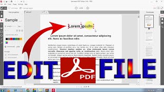 How To Edit A PDF File in Laptop PC Windows 7810 [upl. by Artinahs825]