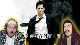 CONSTANTINE 2005  FIRST TIME WATCHING  MOVIE REACTION  Arab Muslim Brothers Reaction [upl. by Samtsirhc85]