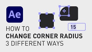 How to change round corner After Effects [upl. by Hsot169]