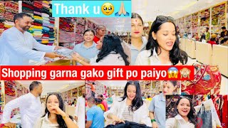 First time yeti mahango gift diyeko malai koshai le🥹🙏🏼khushi🤗shooping vlogviral [upl. by Emmit]