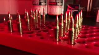 Loading 223 Hornady 55 Gr Vmax Varget H322 [upl. by Ahseel]