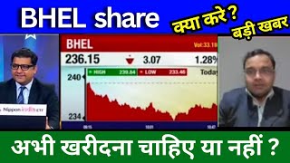 BHEL share latest news today BHEL share news today Target price share analysis buy or sell [upl. by Mundt]