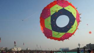 International Kite Festival Ahmedabad Gujarat India 2014 [upl. by Suaeddaht213]