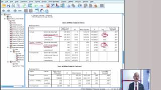 SPSS ile Tekrarlayan Ölçümlerde ANOVA iki yönlü [upl. by Akceber]