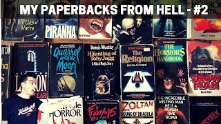 MY PAPERBACKS FROM HELL Part 2  Vintage 70s and 80s Horror Paperbacks Witches Killers [upl. by Missi]