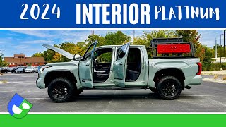 2024 Toyota Tundra Platinum Edition  Interior amp Exterior Features Overview [upl. by Enomaj]