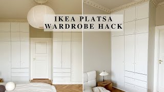 WARDROBE HACK IKEA PLATSA  DIY BUILT IN CLOSET [upl. by Marcin]