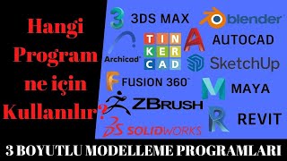 3 Boyutlu Modelleme Programları [upl. by Dirraj335]