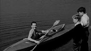 Kayak Paddling Thru US amp Canada 1930s [upl. by Latrice]