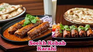 Seekh Kabab Karahi RecipeSeekh Kabab Karahi Recipe PakistaniSeekh Kabab Karahi Banane Ka Tarika [upl. by Burley316]