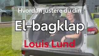 Justering af elbagklap på din Toyota [upl. by Ateerys961]