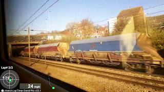 Intercity 125 High Speed Train acceleration 0125mph 200kmh Luton to Bedford [upl. by Olshausen]