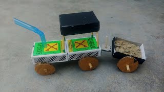 🚜 Tractor kaise Banate Hain  How to make a Tractor at home  machis ki gadi banane ka tarika [upl. by Ennayar225]