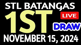 Stl Batangas results today November 15 2024 1st draw stl pares [upl. by Nohsreg888]