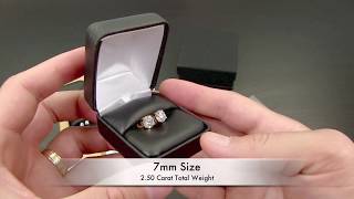 Watch These Incredible Moissanite Earrings Test Positive As Genuine Diamonds [upl. by Lonergan]