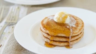 The BEST ever 100 Whole Wheat Pancakes  Breakfast Recipe [upl. by Edholm]