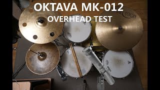 Oktava MK012 test on drums overhead  Warm Audio WA412 [upl. by Soluk]