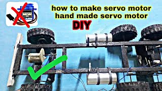 home made powerful servo motor at home how to make servo motordk art amp craft [upl. by Aivatnahs865]