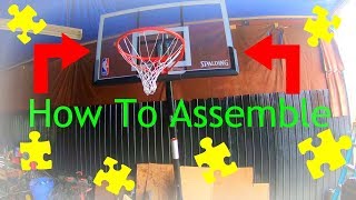 Spalding 54quot Basketball System Setup Tutorial [upl. by Adair]