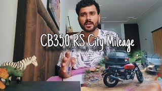 CB350 RS Gurgaon City Mileage [upl. by Analram508]