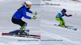 DEMO Team Slovenia Technical training with Europa cup racer Drills and exercises [upl. by Bate]