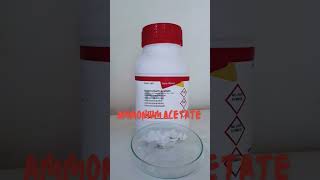 ammoniumacetate ammonium acetate chemicalchemicals lab laboratary chemistrylab [upl. by Eisle]