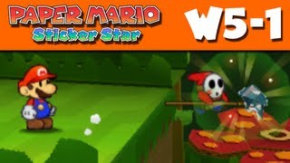 Paper Mario Sticker Star  W51  Shy Guy Jungle Nintendo 3DS Gameplay Walkthrough [upl. by Nakeber561]