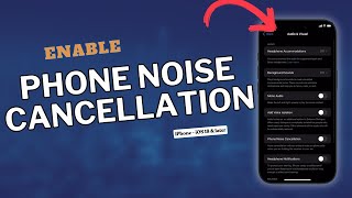 How to Enable Phone Noise Cancellation on iPhone iOS 18  UPDATED [upl. by Vtarj]