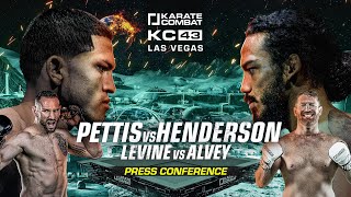 KARATE COMBAT 43 LIVE Press Conference Pettis vs Henderson [upl. by Daht]