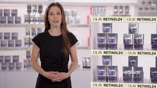 Wake Up to Smoother Younger Looking Skin  Olay Retinol24 Face Cream  Medifacts  Olay Skin Care [upl. by Willcox]