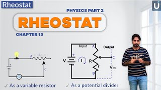 Rheostat  Class 12  2nd year physics  Chapter 13  Ucademy [upl. by Eseela]