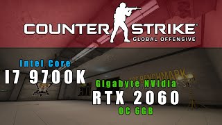 Gigabyte RTX 2060 OC 6GB  Intel Core i7 9700K  Counter Strike Global Offensive uLLetical Benchmark [upl. by Maddi]