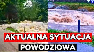 Sytuacja powodziowa w Polsce Stany alarmowe przekroczone [upl. by Gardie]