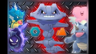 THE POWER OF MAX CP STEELIX IN POKEMON GO  VS RHYDON CLOYSTER BLISSEY amp MORE [upl. by Drucy]