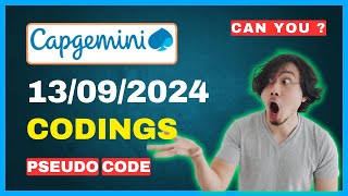 Today😲  Capgemini Coding Questions 2024  capgemini assessment test 2024  UBK Anna [upl. by Beata]