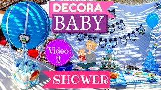 COMO DECORAR BABY SHOWER  CENTRO DE MESA PARA BABY SHOWER PASO A PASO [upl. by Etiam]