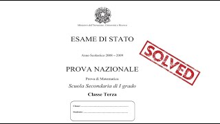 Prova Invalsi Matematica Terza Media 2008 2009 SPIEGATA e RISOLTA [upl. by Paddie605]