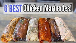 6 TASTY CHICKEN MARINADES  Quick amp EASY Chicken Dinner Recipes amp Freezer Meals  Julia Pacheco [upl. by Olocin]