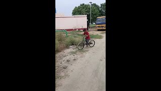 First time cycling baby jassu doglover shorts ytshorts [upl. by Hagai237]