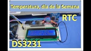 ✅ Temperatura Día de la Semana Hora Fecha RTC  DS3231 [upl. by Olihs536]