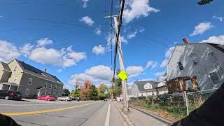 eBiking Haverhill MA  Riding home from Lowell State Forest 10092024 [upl. by Laehplar]