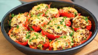 Фаршированные перцы поновомуОчень вкусный и простой рецепт фаршированного перца с фаршем в духовке [upl. by Rawdon]