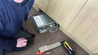 Vlog 3 Plinth heater replacement low limit thermostat [upl. by Yrollam753]